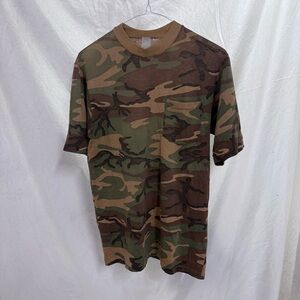 Men's Vintage Camouflage Single Stitch T-Shirt